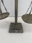 Vintage Original De Faveri Creation Italian Brass   Marble Balance Scales