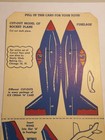1950s Ice Cream n Cake Roll Newly Weds Baking Co  Cut-out Model Of Rocket Plane