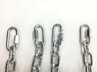 Two  2  1 4 In X 36 In Trailer Safety Tow  Chains With Quick Links 5000 Lb