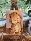 Aceo Print By Amberinwatercolor Cute Mouse Close Animals Nature Storybook