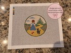 Dorothy   Toto Needlepoint Canvas Wizard Of Oz 18 Mesh 3 8  Diameter