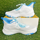 Under Armour Curry 3z 24 Men   s Size 10 5 Blue white Basketball Shoes 3027626-014