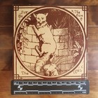 Rare Mintons China Works Aesop s Fables The Fox And The Goat Antique Tile Vgc