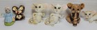 Vintage Mice Genuine Bone Miniature Josef Russ Figurines Lot Of 11  