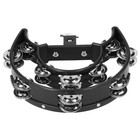 Hi Hat Tambourine Double Row Jingle Bells Percussion Attachment Multifunction   