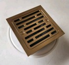 Brizo Bt062415-pg 4  Tile-in Square Shower Drain  Polished Gold
