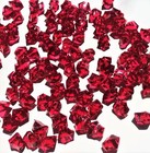  475pcs 3lb 1  Burgundy Faux Crystal Decor Table Centerpiece Accent Vase Filler