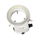 Adjustable 144 Led Bulb Ring Light Lamp Us Charger Plug For Stereo Microscope