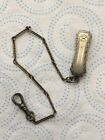 Very Rare Vintage Art Deco B Signed Pocket Watch Belt Fob Chain