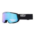 100 Percent Snowcraft Xl Black Snow Goggles With Hiper Silver Mirror Lens