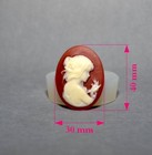 Lady Silicone Mold Cameo Woman Face Sugarcraft Resin Polymer Clay Mould 