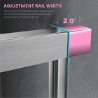 60  X 72  Bathroom Doors  Brushed Nickel Shower Doors Glass Sliding 60 Inches