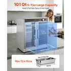 Uimoso Electric Food Warming Cabinet With 5-tier Shelves And Dual Doors