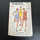 Vintage 1960s Butterick 6642 Ruffle Cottagecore Dress Sewing Pattern 7 8 Xxs Cut