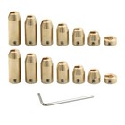 Motorcycle Wheel Weights Refill Kit  14pcs Brass Tire Spoke Balance Weights 
