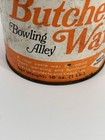 Butcher s Wax Boston Polish 25  Full Tin Can Advertising Design 1 Lb Hard Finish