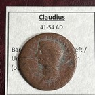 Claudius  41-54  The Emperor Who Conquered Britain  Ae As 28mm  8 49gr   C650