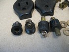 Vtg Singer Sewing Machine Bentwood Case Power Cord Push Connector   Plug Set