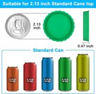 6 Pack Silicone Soda Can Cover Lids  Reusable Soda Can Lids Beer Can Covers Pop
