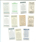 11 Different Mixed English Cigarette Collector Vintage Tobacco Card Lot