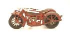 Antique Hubley Cast Iron Motorcycle And Sidecar Toy