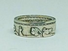 Greece 20 Drachmas  Silver  Coin Ring Sizes 4 -12 Made From Genuine Greek Coin