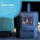 Black Powder Coated Fireside Fireguard Spark Guard Fire Screen