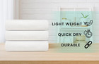 White Bath Towels Bulk 12 Pack  24 X 48 Inches  - 100  Cotton Economy Light Weig
