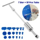 Paintless Dent Puller Slide Hammer T Bar With 18 Suction Dent Repair Tool Tabs