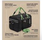 Soft Sided Pet Carrier Dog Cat Airline Approved Travel Bag Black Green 15 Lb