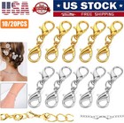 Double Lobster Clasp Extender Necklace Bracelet Connector Gold   Silver Jewelry