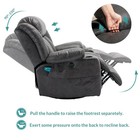 360   Massage Swivel Glider Rocker Recliner Chair W  Heat  Home Theater Seating
