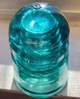 Vintage Hemingray Cd-147 Green Glass Spiral Beehive Telegraph Insulator Usa