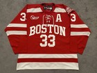 Boston University Bu Game Used Worn Jersey  100th Patch  Ty Amonte
