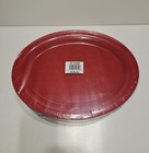 12 Count G e t  Enterprises Red Sensation Melamine Oval Plater 13 5 x10 25 