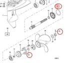 Mercury Marine 9 9 15 20hp Lower Gearcase Seal Kit 26-161622 25-8m0087846 803735