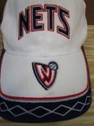 Vintage New Jersey Nets Hat Cap Drew Pearson Hook   Loop White Nba One Size Men