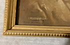Vintage 1941 Framed Head Of Christ By Warner Sallman Kriebel   Bates - Nice  