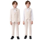 Children Formal Suit Set Boy Blazer Pants Bowtie Clothes Party Performance  Show