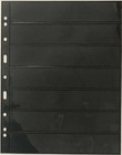 5 Lighthouse Grande Archival 7 Row Quality Pages For Stamps Black Double Side 