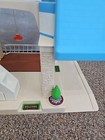Vintage Little Tikes Large Blue Roof Doll House Dollhouse Mid Century Modern