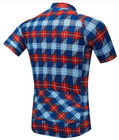  usa Seller  Plaid Men s Cycling Short Sleeve Jersey