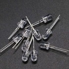 100pc 3mm 5mm Led Clear Lens Red Green Blue White Yellow Select Color Qty