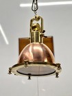 Copper Brass Vintage Pendant Light   Retro Hanging Ceiling Lamp   Original Metal