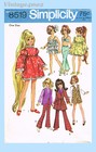 1960s Vtg Simplicity Sewing Pattern 8519 Cute 17 5 Inch High Heel Doll Clothes