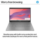 Hp Chromebook 14a-ne1013dx 14  Celeron N4500 4gb 64gb Chromeos Grade A