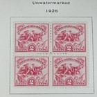 Vintage 1926-27 Us Postage Mint Hinged Blocks White Plains Lindbergh Vermont
