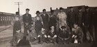 Small Antique Or Vintage Photo Of Occupational Workers Miners Perhaps Read Desc