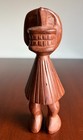 Vintage Mcm Hand Carved African Wood Bust Sculpture Tribal Folk Art Statue 9 