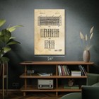 Football Field Patent Wall Art  Football Gifts  Gifts For Men  Football Decor